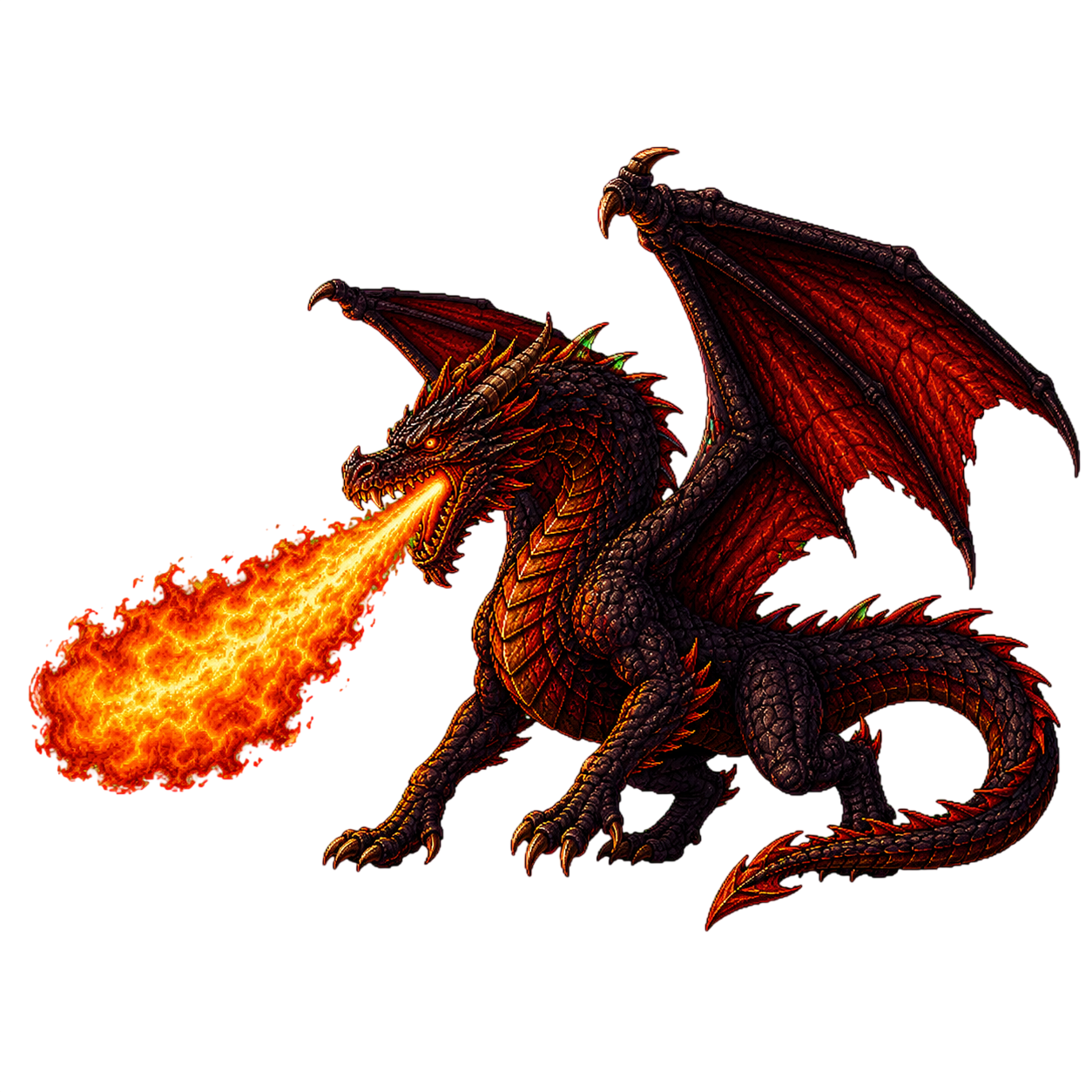 Feuerspeiender Drache