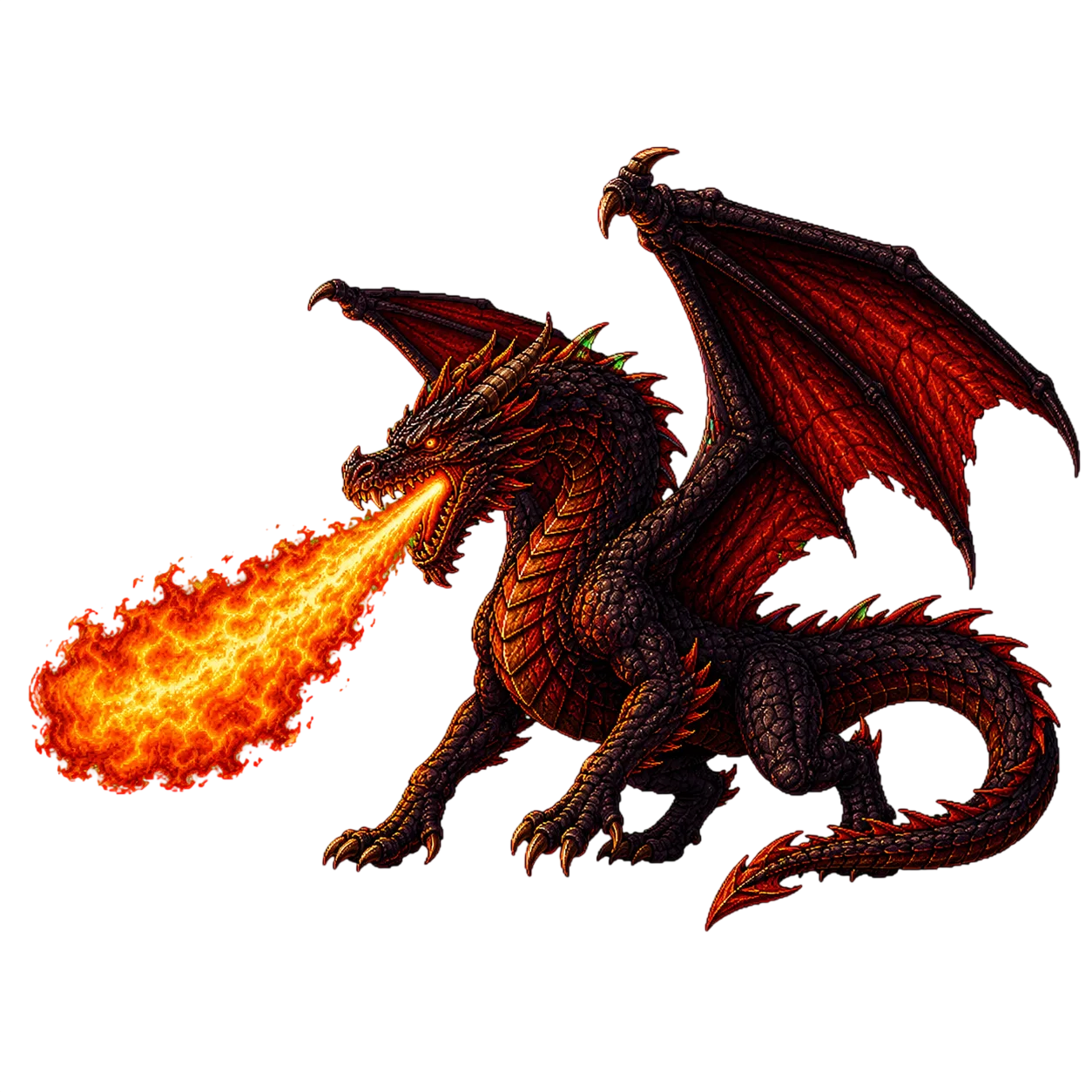 Feuerspeiender Drache